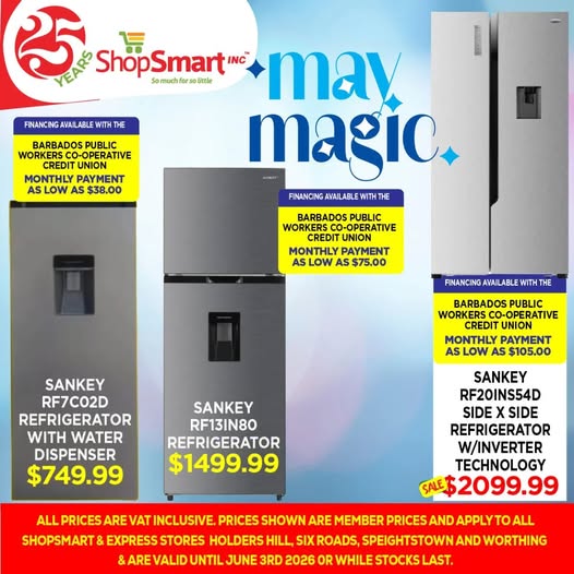 ShopSmart May Magic Sale – Refrigerators from $749.99 with Financing Available