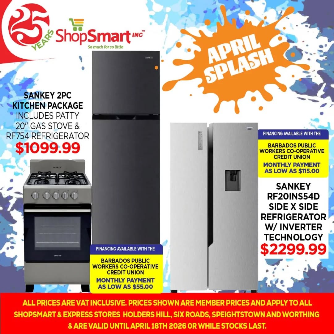 ShopSmart April Splash – Kitchen Package & Side-by-Side Refrigerator Special Prices