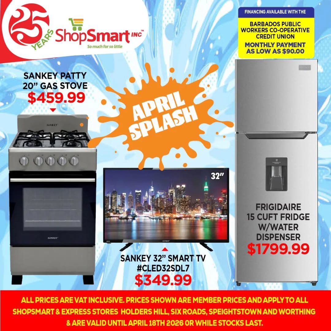 ShopSmart April Splash Sale – Appliances & Electronics at Special Prices