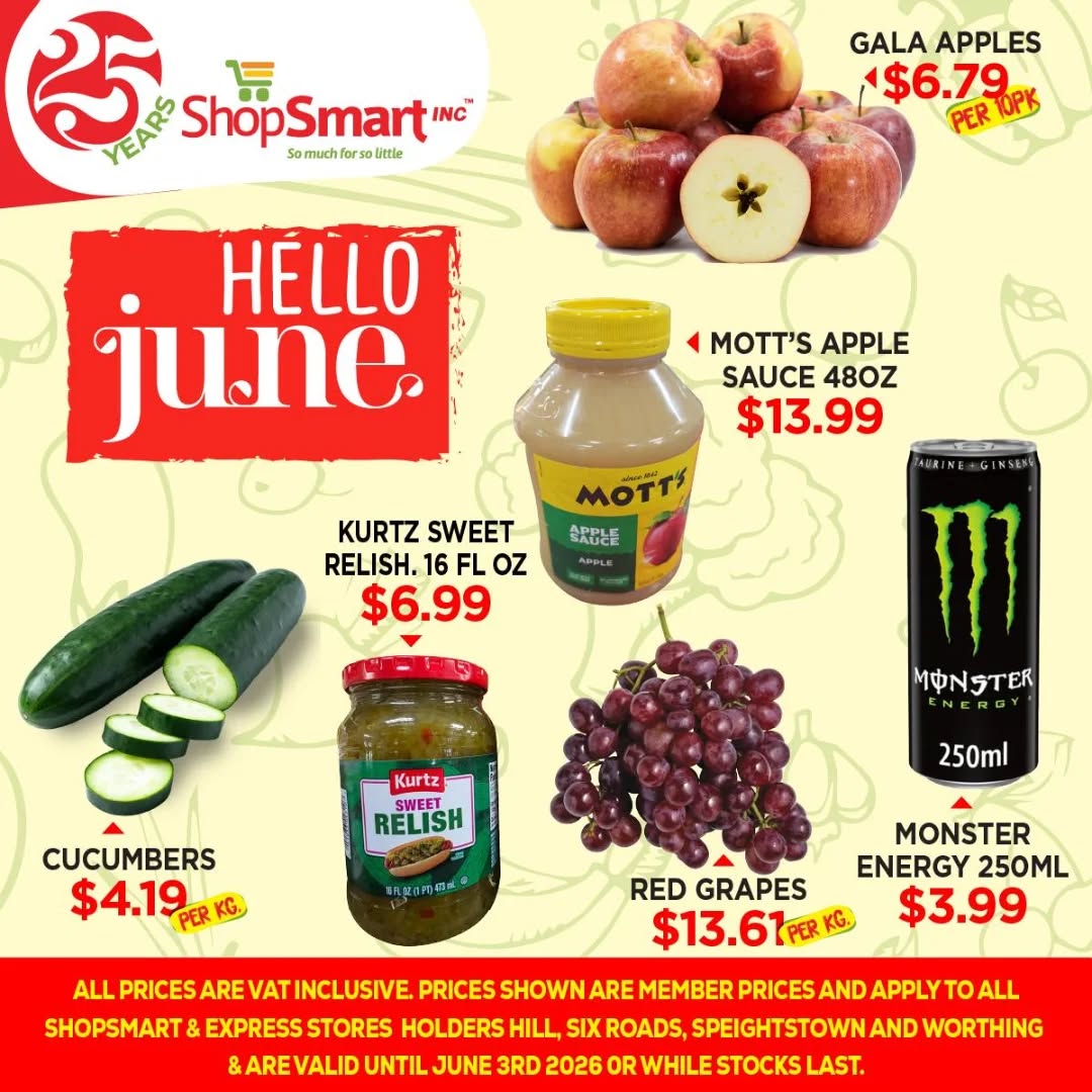ShopSmart Inc Hello June Specials – Member Prices on Groceries