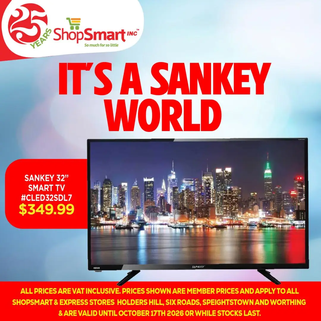 Sankey 32" Smart TV for $349.99 at ShopSmart