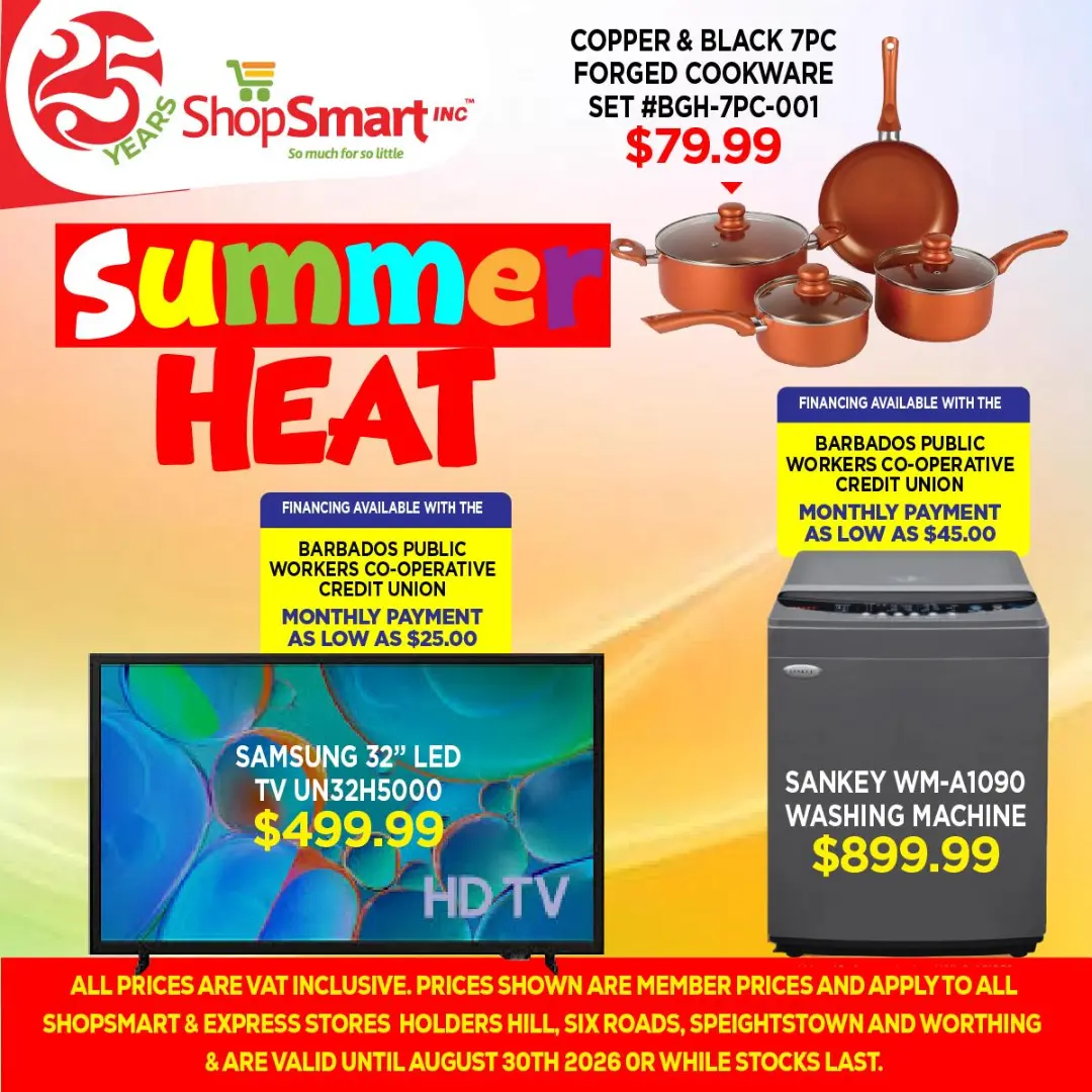ShopSmart Summer Heat Sale – Cookware, TV & Washing Machine Deals