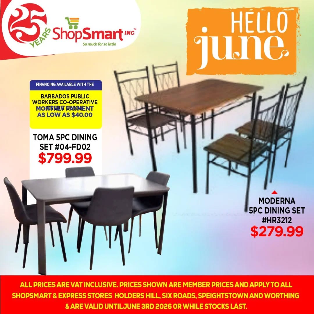 ShopSmart Hello June Dining Set Deals — From $279.99