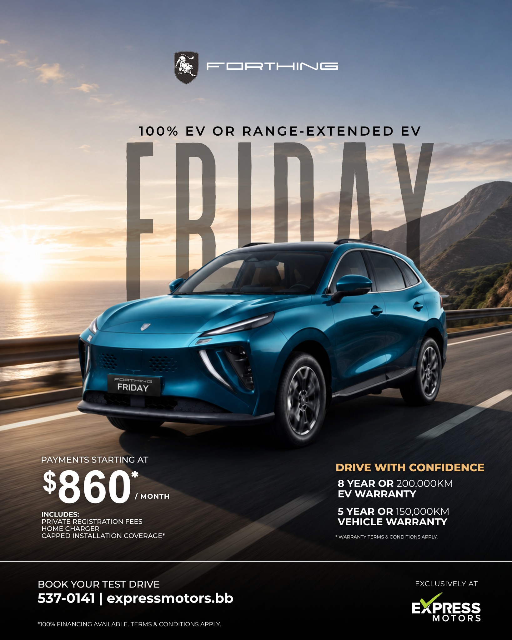 Forthing Friday EV – Payments from $860/month at Express Motors
