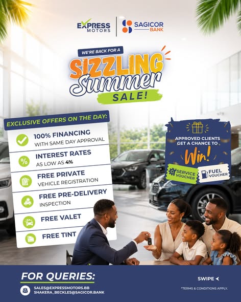 Sizzling Summer Sale – 100% Financing & Exclusive Offers at Express Motors
