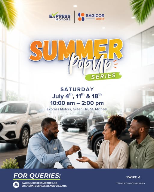 Express Motors & Sagicor Bank Summer Pop Up Series – Exclusive Car Financing Deals
