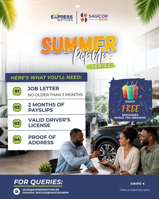 Express Motors & Sagicor Bank Summer Pop Up Series – Exclusive Car Financing Deals