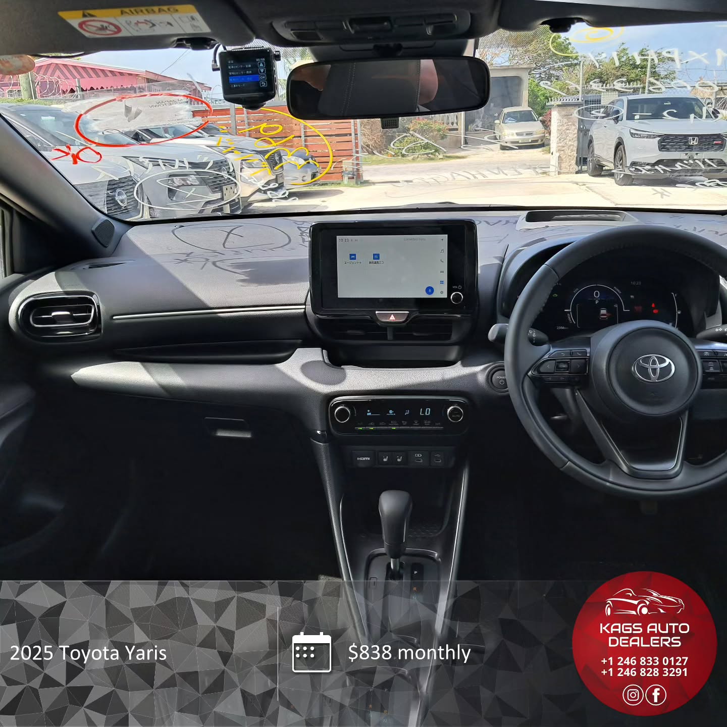 2025 Toyota Yaris Hybrid – $838/month, $68K on the Road