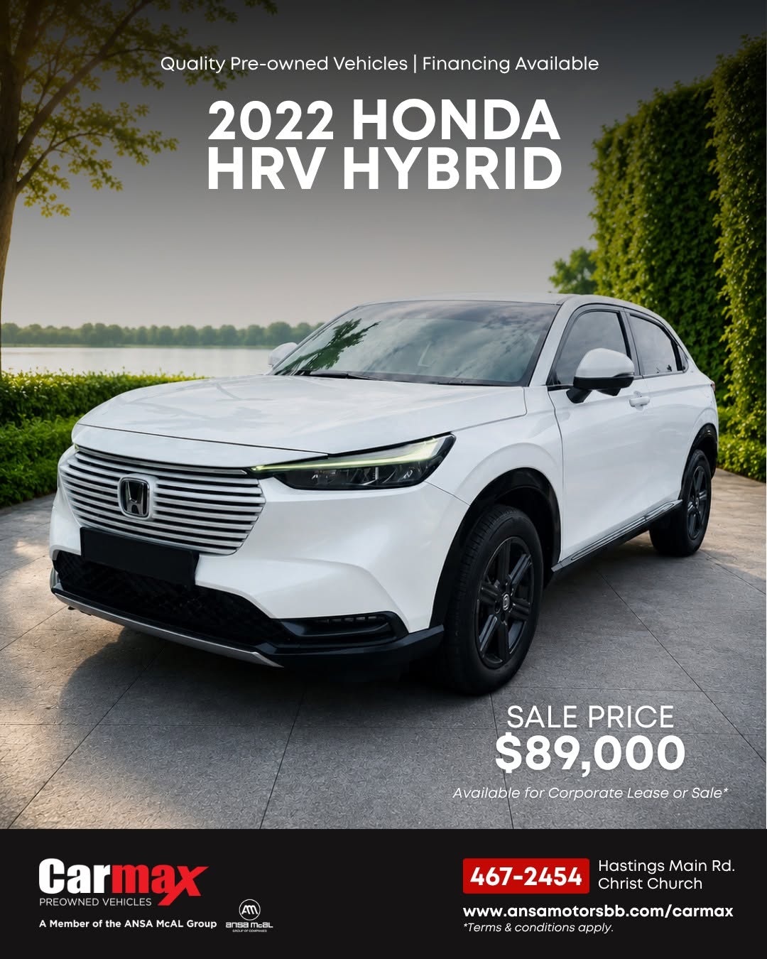 2022 Honda HR-V Hybrid – Sale Price $89,000 | Corporate Lease Available