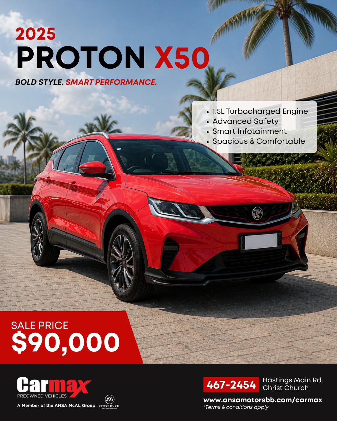 2025 Proton X50 SUV – Sale Price $90,000 (Save $2,000)