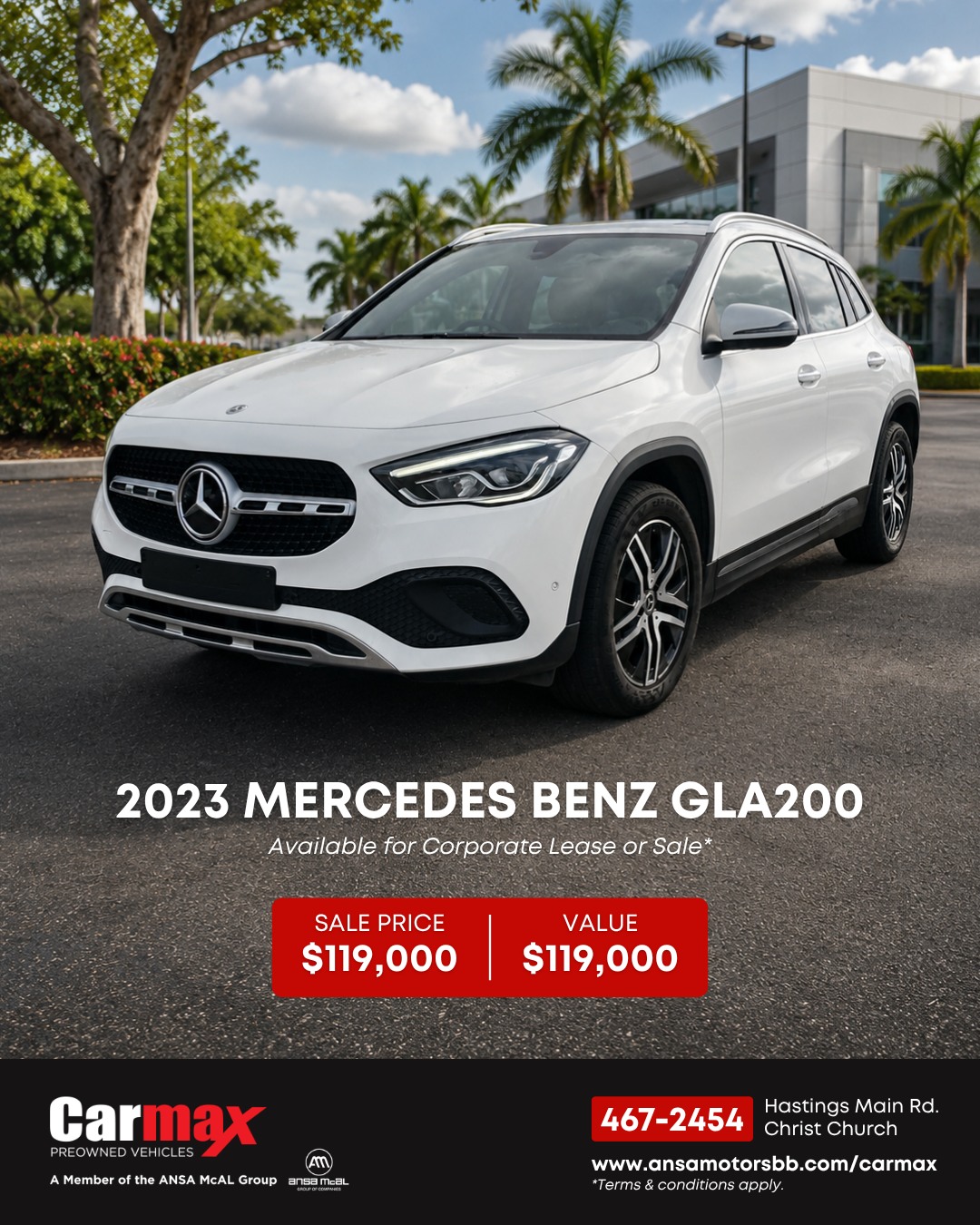 2023 Mercedes-Benz GLA 200 – For Sale or Corporate Lease at $119,000