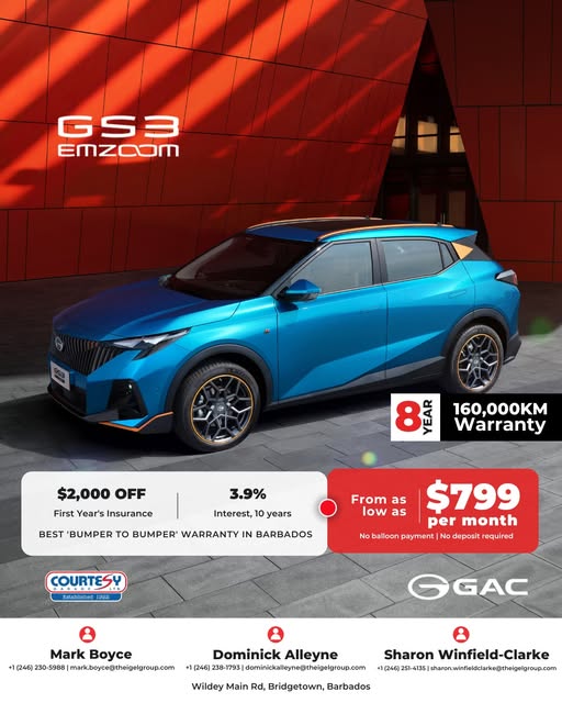 GAC GS3 Emzoom – From $799/month, $2,000 Off Insurance & 3.9% Financing
