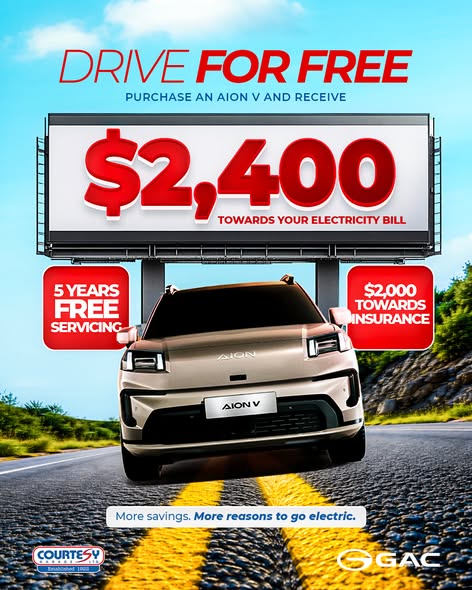 Drive for Free with the AION V – $2,400 Off Your Light Bill, 5 Years Free Servicing & $2,000 Towards Insurance