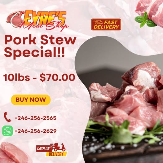 Pork Stew Special – 10lbs for $70.00