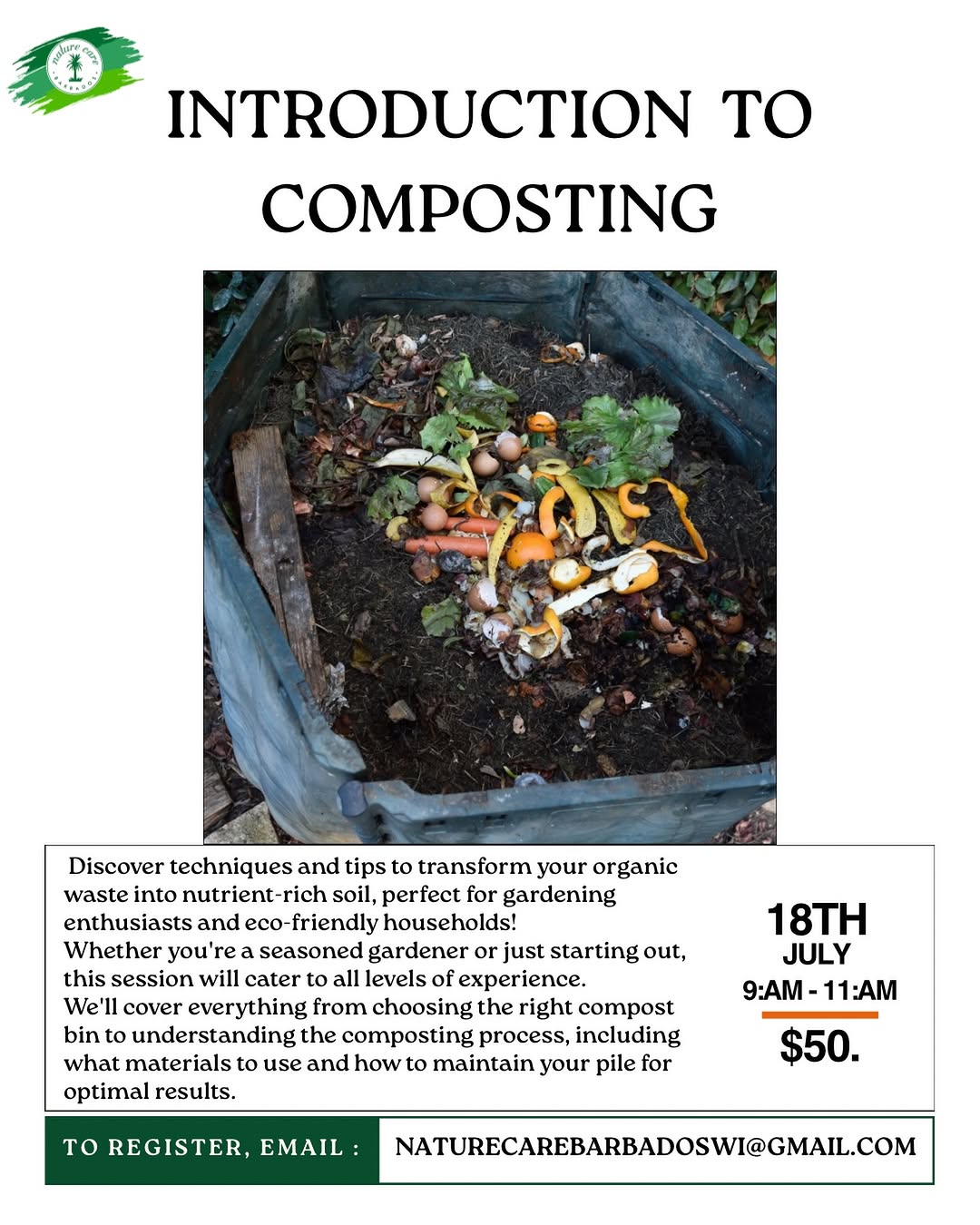 Introduction to Composting Workshop – $50