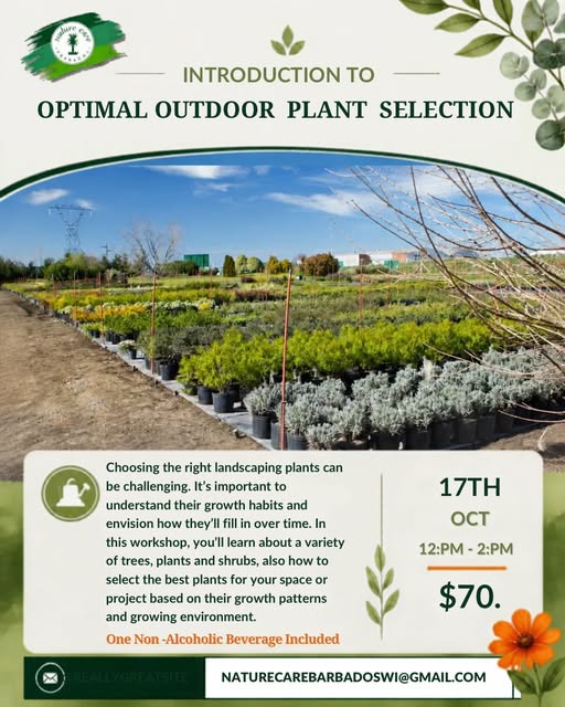 Introduction to Optimal Outdoor Plant Selection Workshop – $70