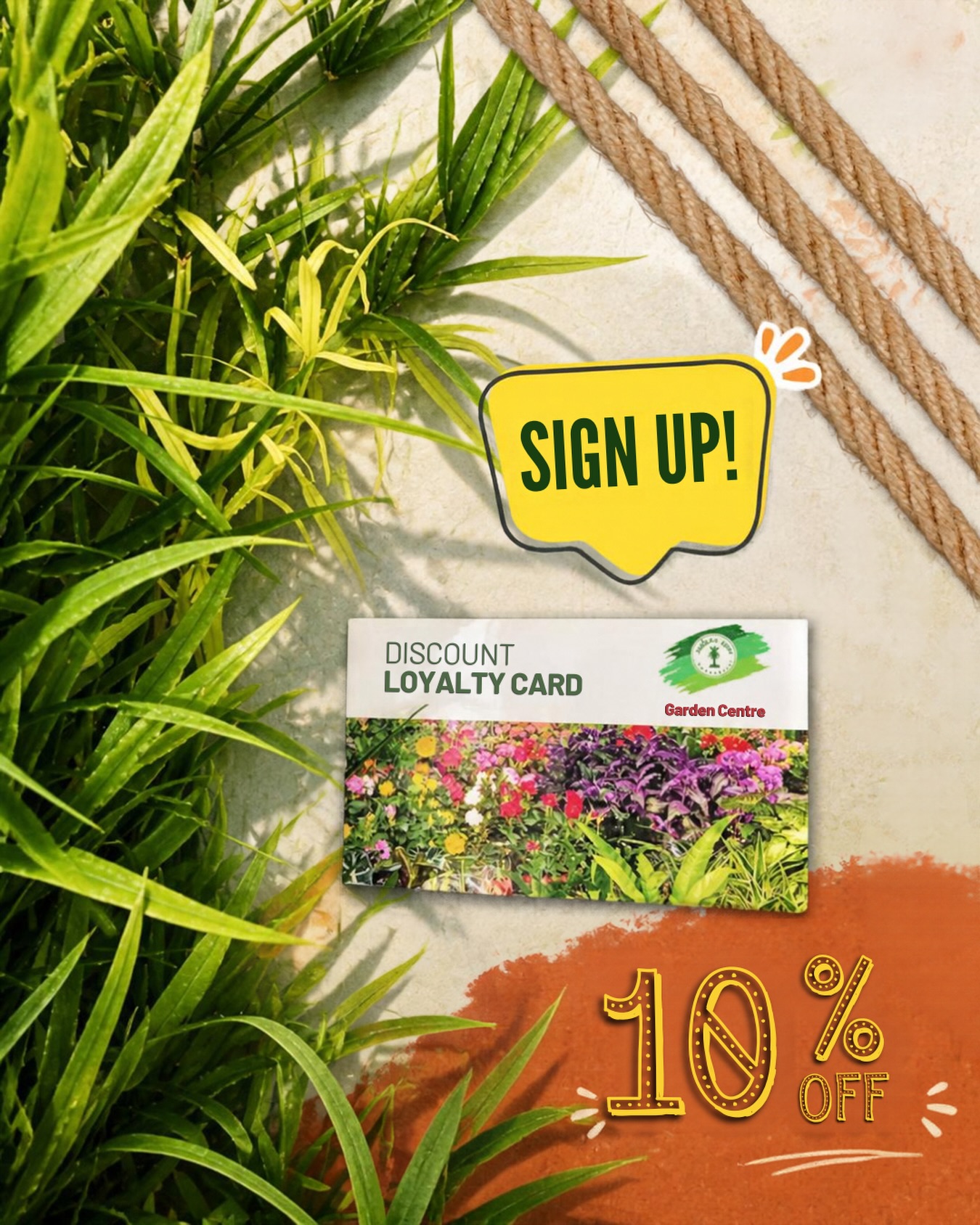 10% Off Select Items with Nature Care Garden Centre Loyalty Card