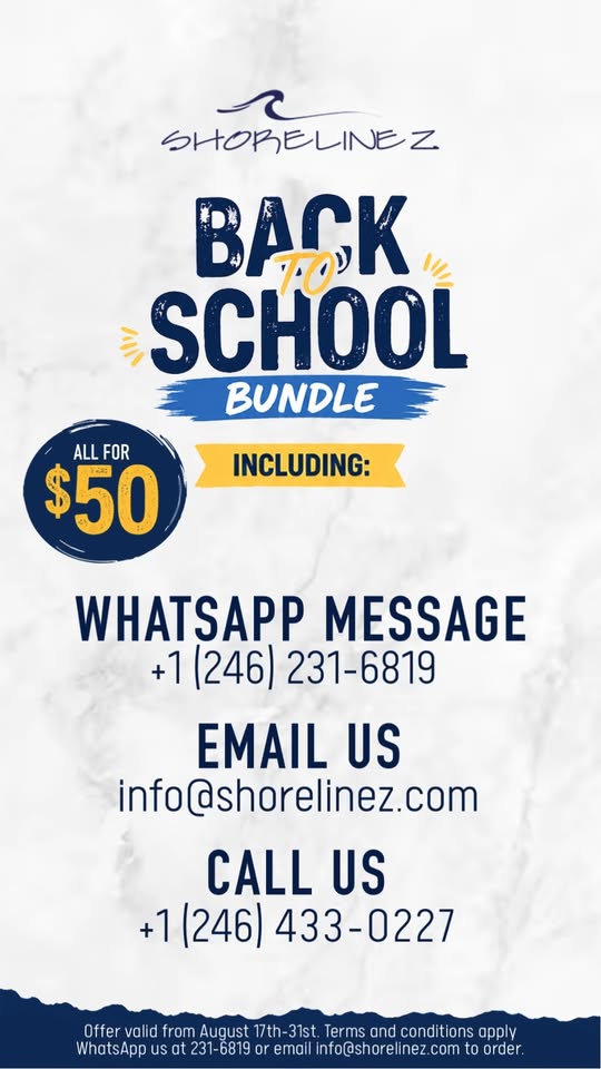 Back to School Bundle – 3 Seafood Items for $50 BBD