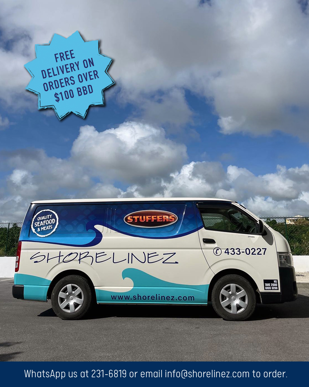 Free Delivery on Orders Over $100 BBD – Shorelinez & Stuffers