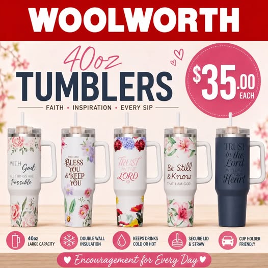 Woolworth 40oz Tumblers – $35.00 Each