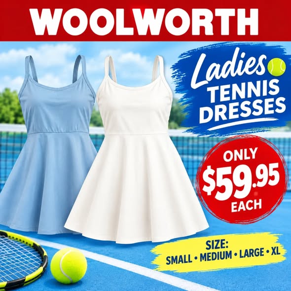 Ladies Tennis Dresses from $59.95 at Woolworth Barbados