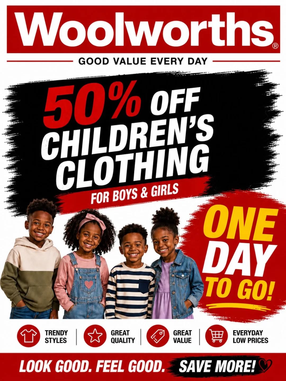 50% Off Children's Clothing for Boys & Girls – One Day Only!