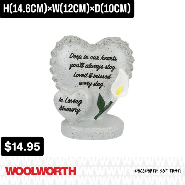 In Loving Memory Ornaments Available at Woolworth Barbados