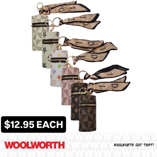 Barrel Purse Keychains – $12.95 Each at Woolworth Barbados