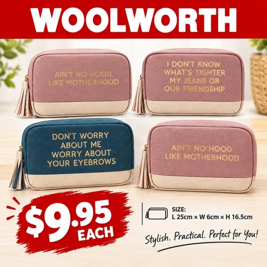 Woolworth Cosmetic Bags – $9.95 Each