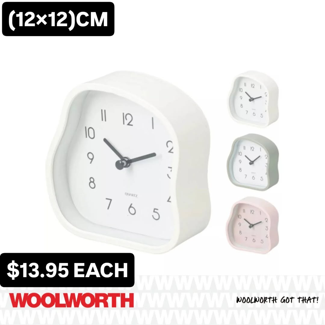 Table Clocks – $13.95 Each at Woolworth Barbados