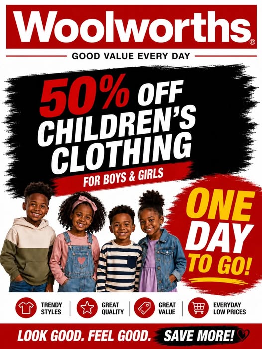 50% Off Children's Clothing for Boys & Girls – One Day To Go!