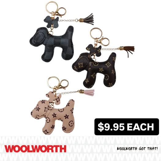 Dog Shaped Keychains - $9.95 Each at Woolworth