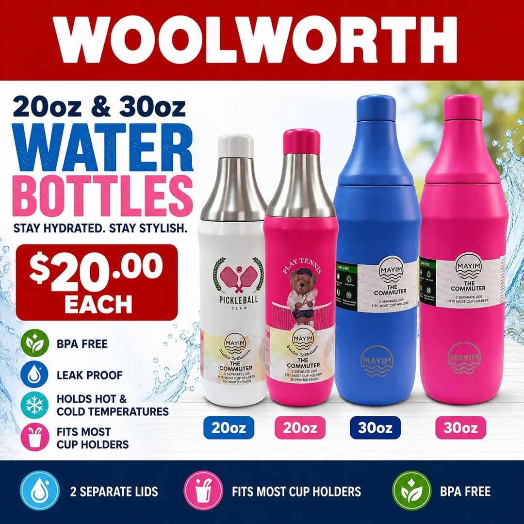 Woolworth Water Bottles – From $8.95 Each