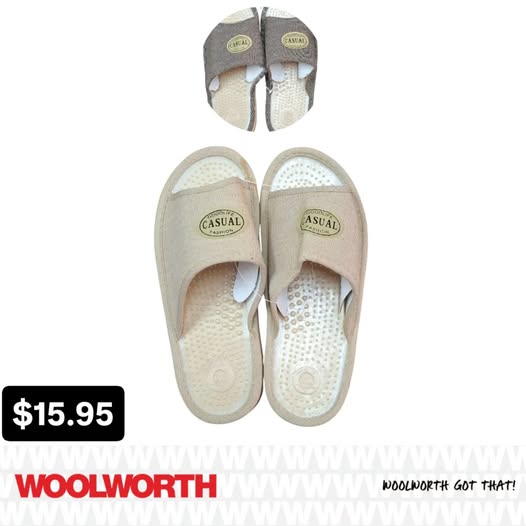 Women's Slippers at $15.95 – Available at Woolworth Barbados