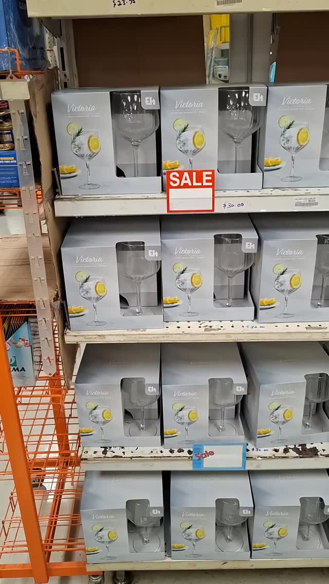 4 Piece Glassware Sets on Sale at Woolworth Barbados