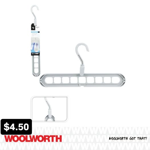 Multifunctional Clothes Hanger for $4.50 at Woolworth Barbados