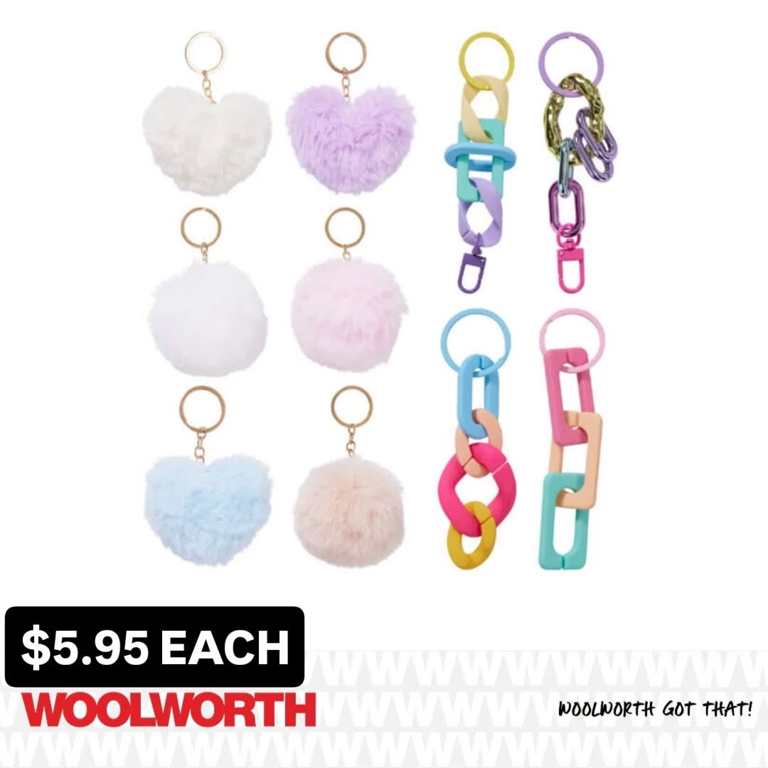 Keychains from $5.95 Each at Woolworth Barbados