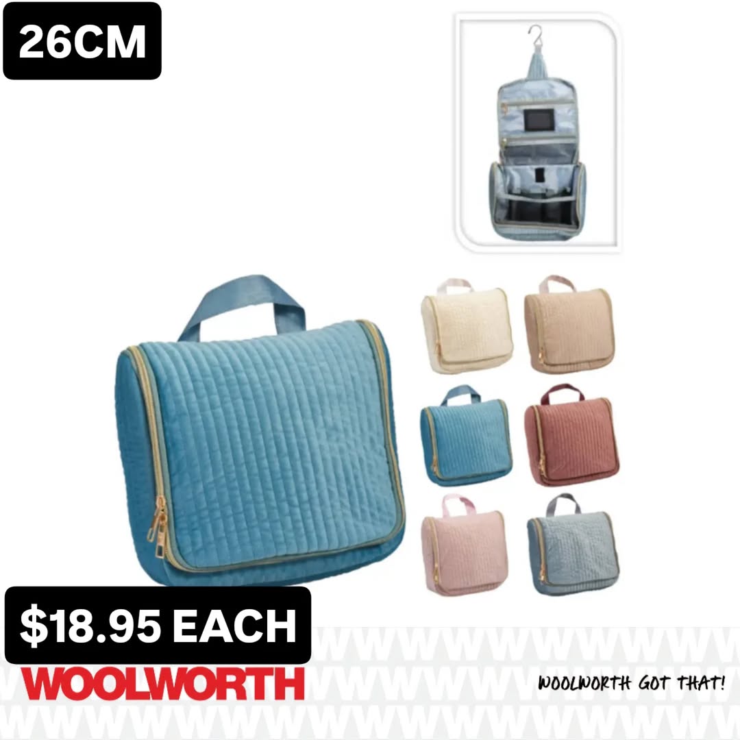 Woolworth Barbados – Toiletry Bags $18.95 Each