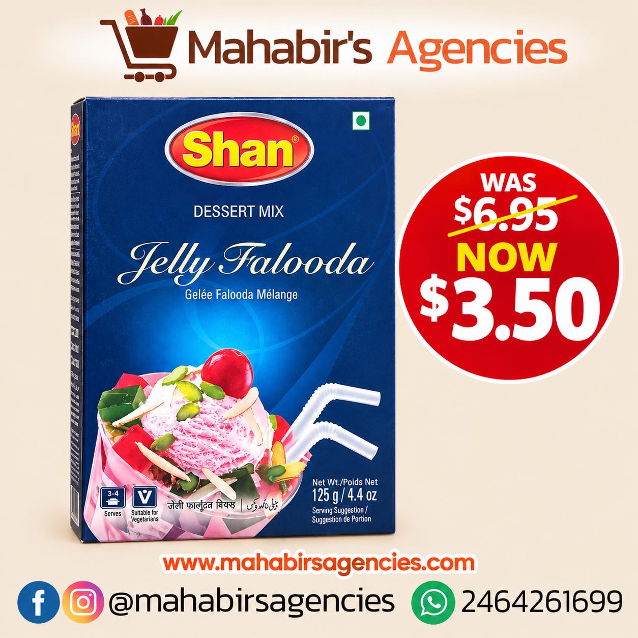 Shan Jelly Falooda Dessert Mix - Now $3.50 (Was $6.95)
