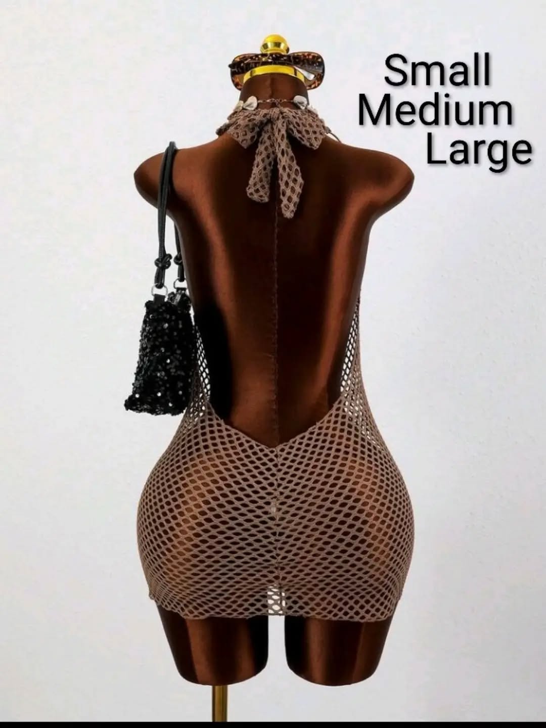 Halter Net Beach Dress – $75 BBD (S/M/L) | Trove Barbados