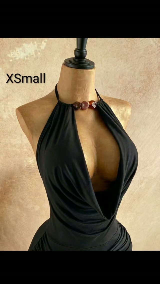 Beaded Black Bodycon Dress – XSmall – $80 BBD