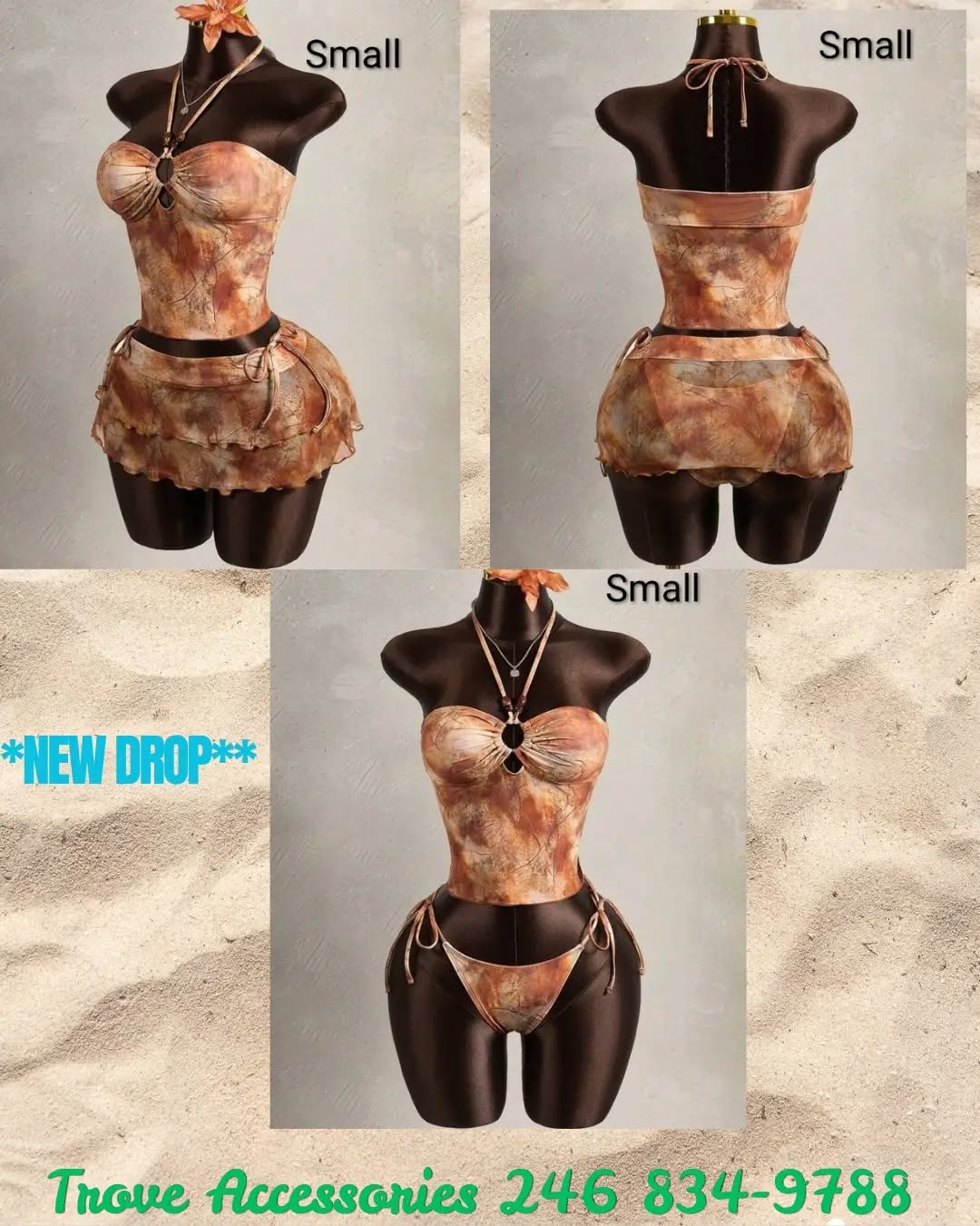 3 Pc Swim Set - Small | $95 BBD