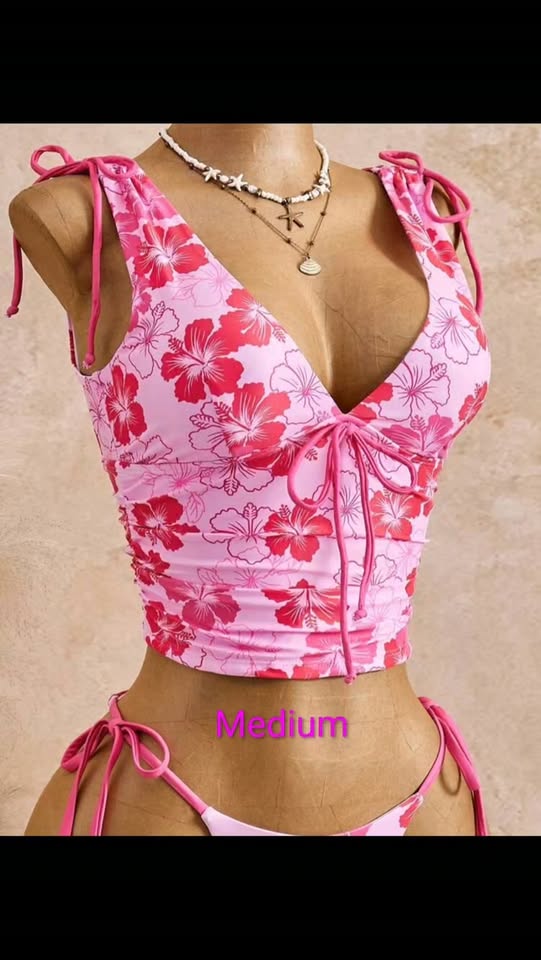 Retro Tropical Bikini Set – Medium | $70 BBD