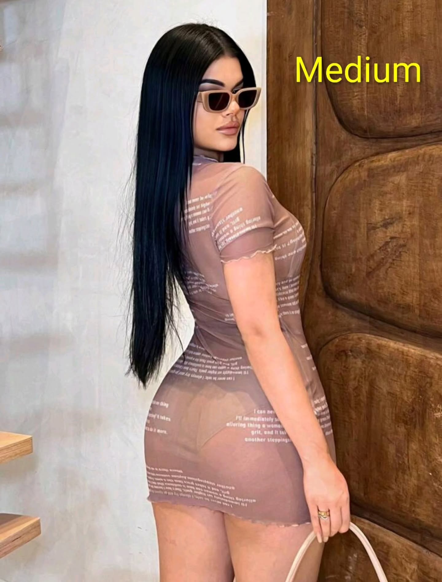Mesh CoverUp Dresses - Green (Large) $60 BBD & Tan (Medium) $50 BBD