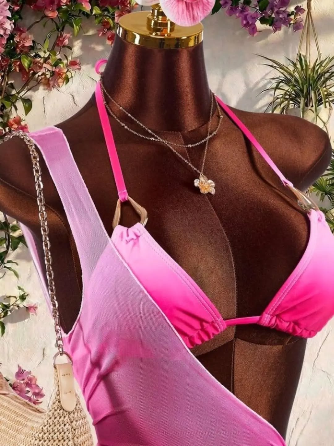 3-Piece Pink Bikini Set – $95 BBD (Small & Medium)