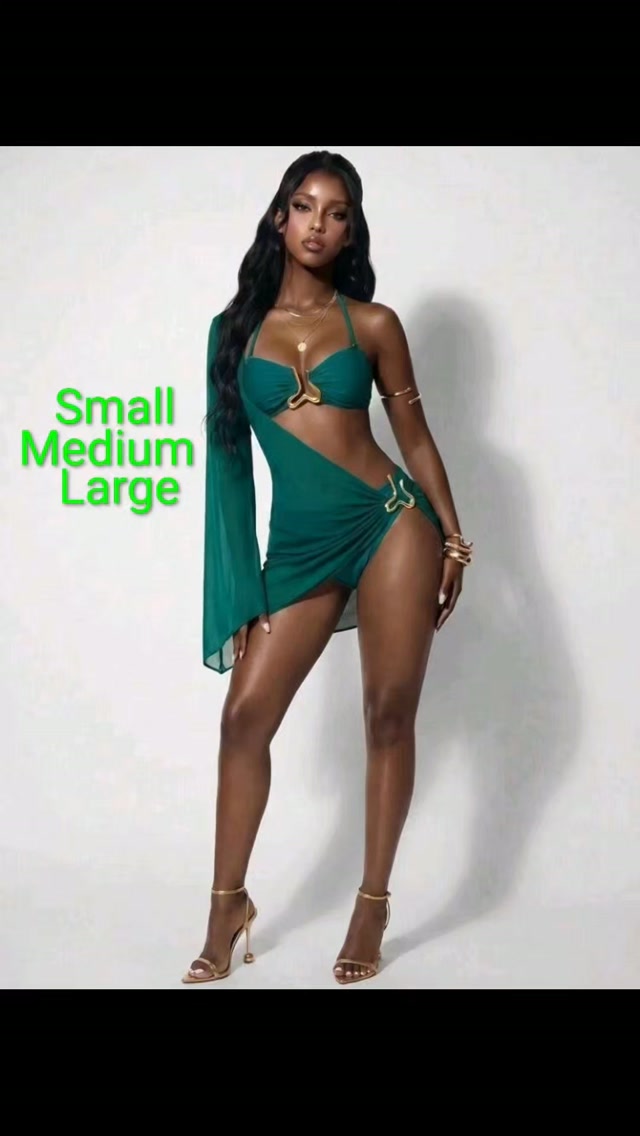Emerald Sling 3Pc Swimset – $85 BBD (S/M/L)