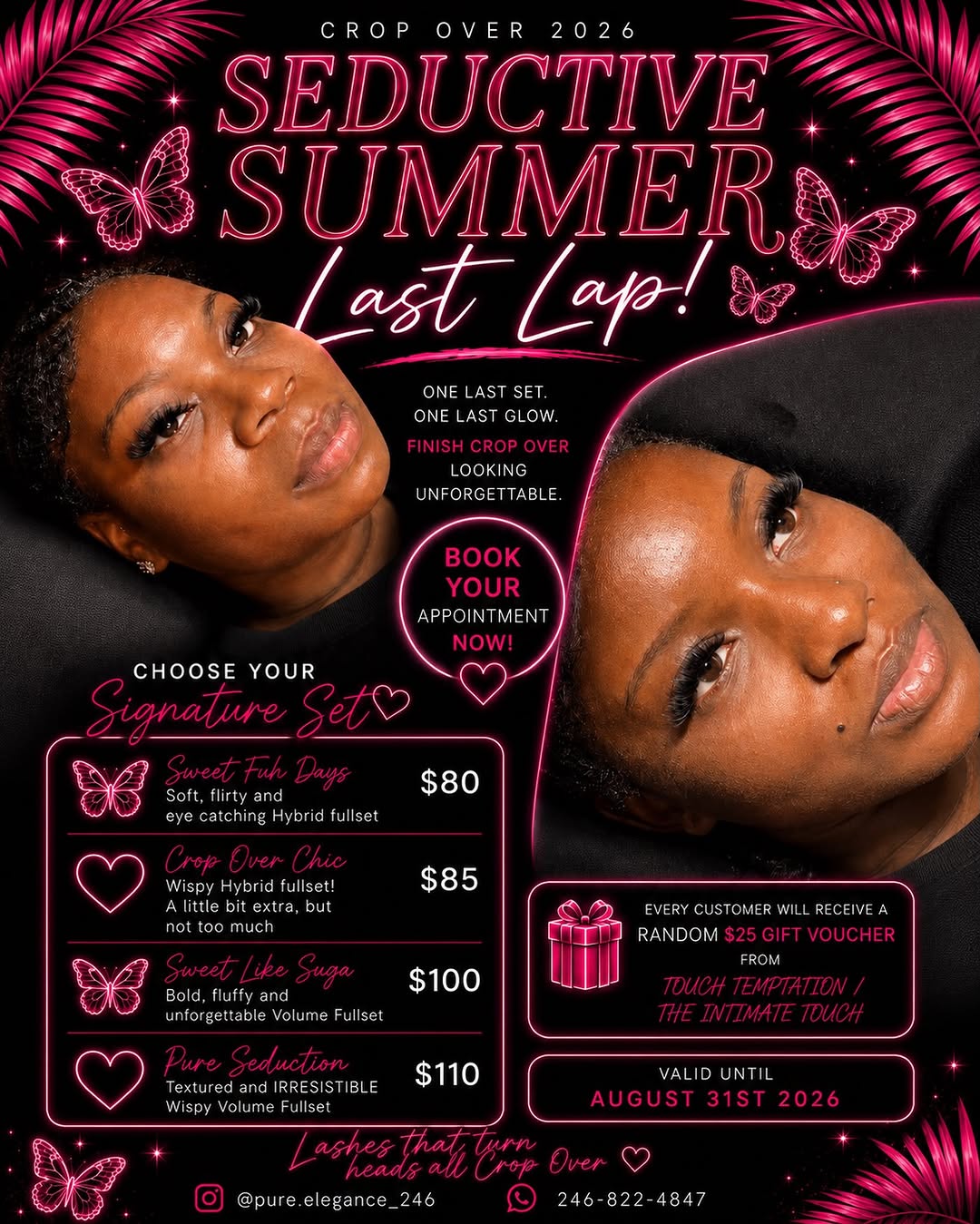 Seductive Summer Last Lap – Crop Over 2026 Lash Sets from $80 + $25 Gift Voucher