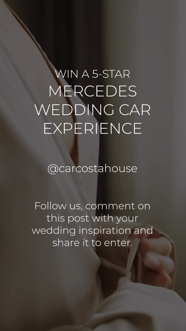 Win a 5-Star Mercedes Wedding Car Experience Worth BD$450