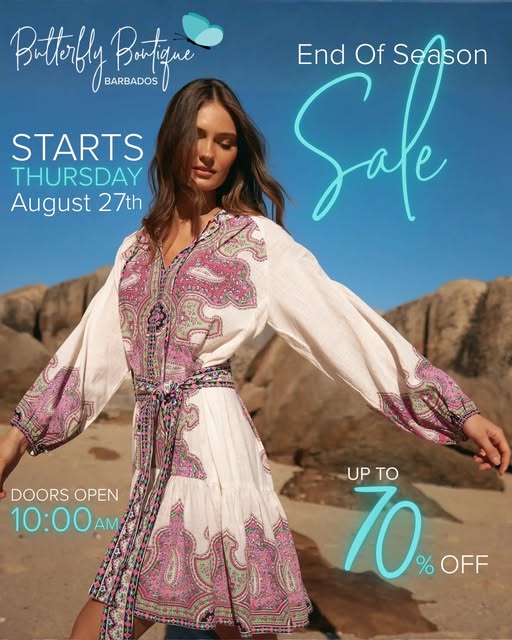Butterfly Boutique End of Season Sale – Up to 70% Off