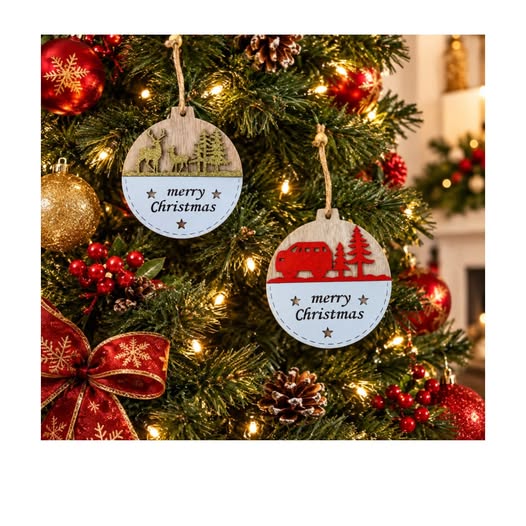 Wooden Christmas Decorations – $1.00 Each at SAS Barbados